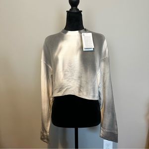 NWT Nike Yoga Cropped Tie Dye Crewneck Sweater